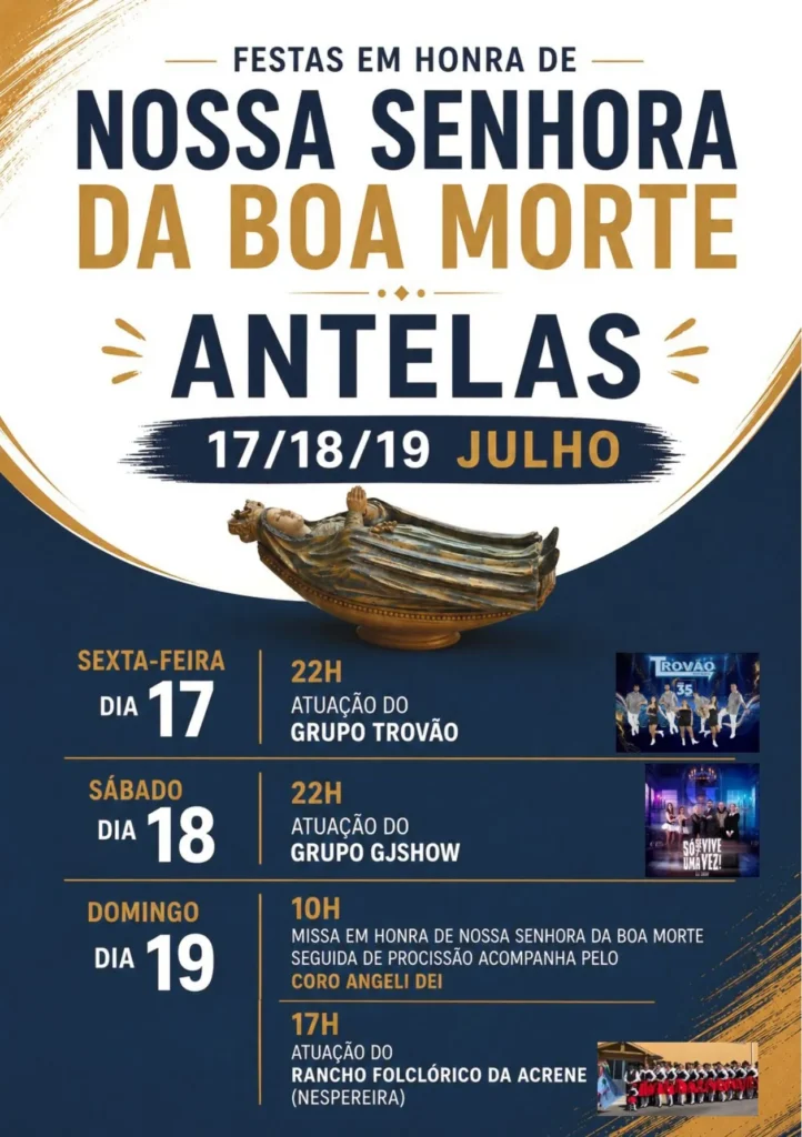 Festas de Antelas (Senhora da Boa Morte) 2026
