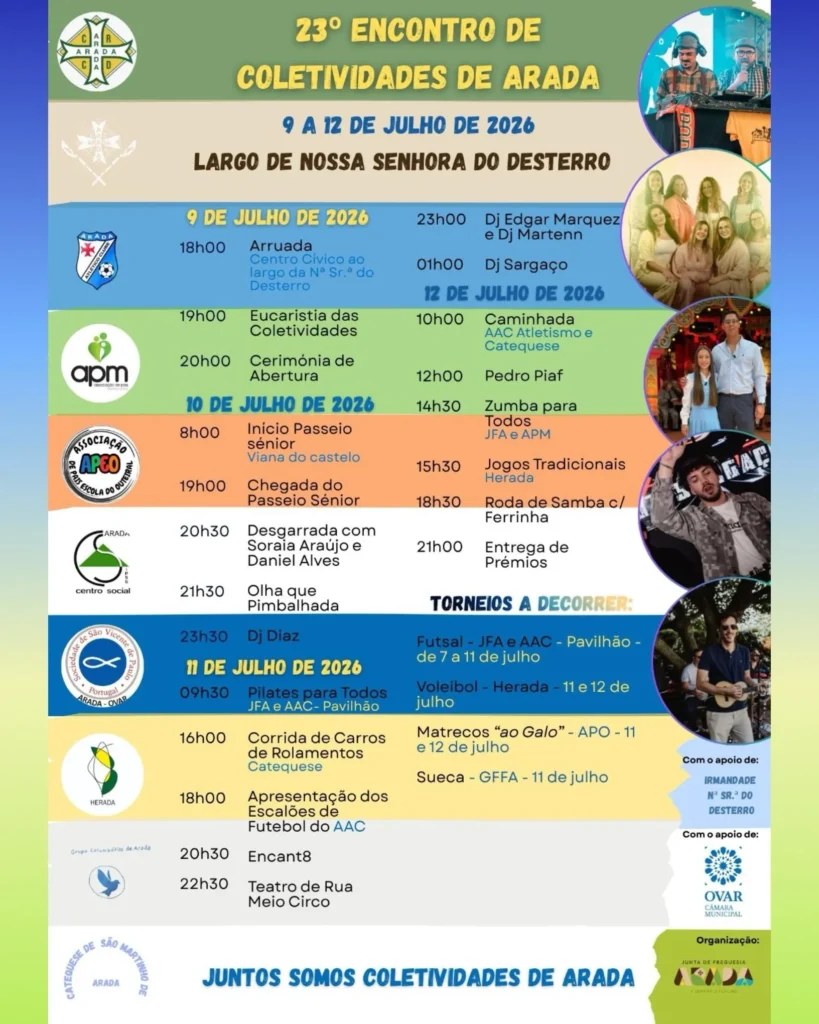 Festas da Arada (Coletividades) 2026