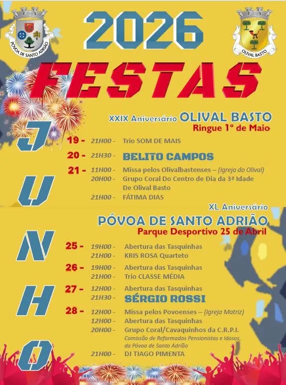 Festas da Autarquia - Olival Basto e Póvoa de Santo Adrião 2026