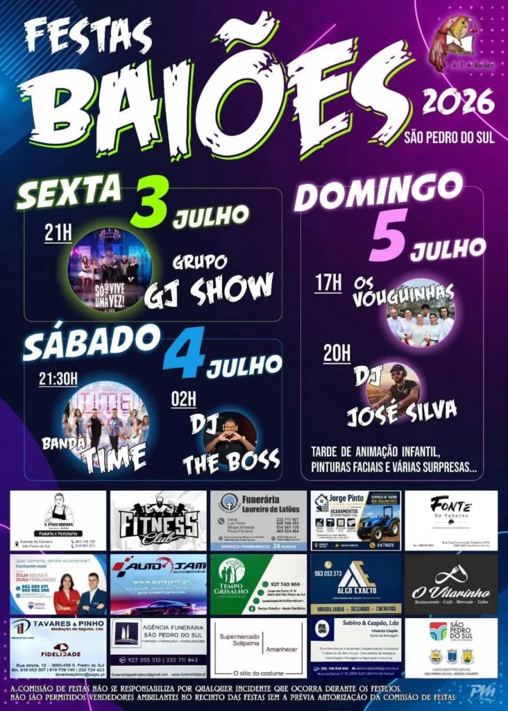 Festas de Baiões, São Pedro do Sul 2026