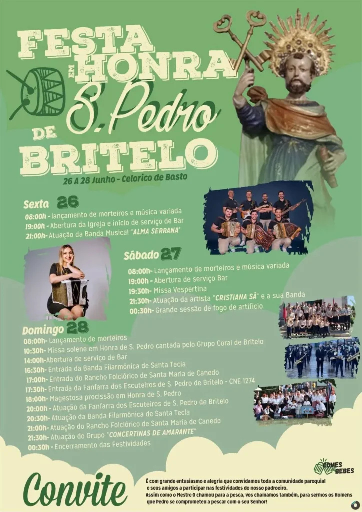 Festas de Britelo, Celorico de Basto (São Pedro) 2026