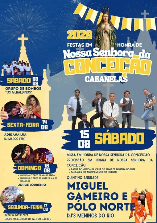 Festas de Cabanelas (Senhora da Conceição) 2026