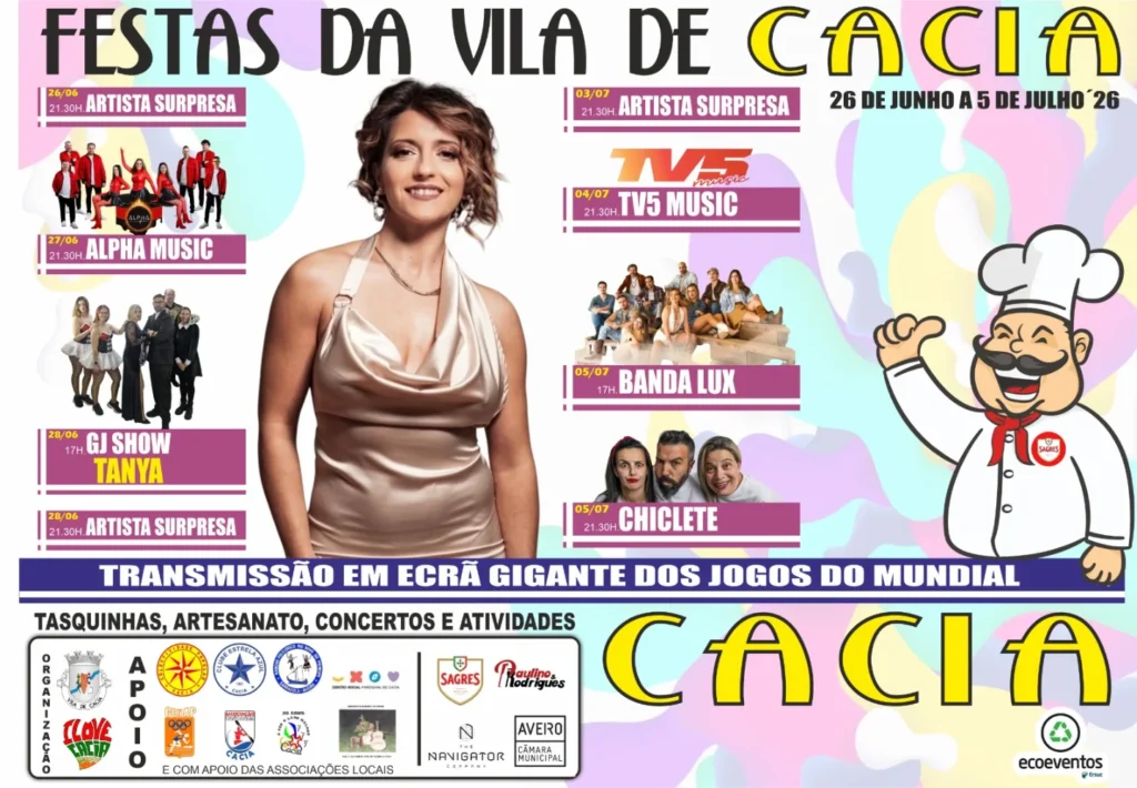 Festas de Cacia 2026