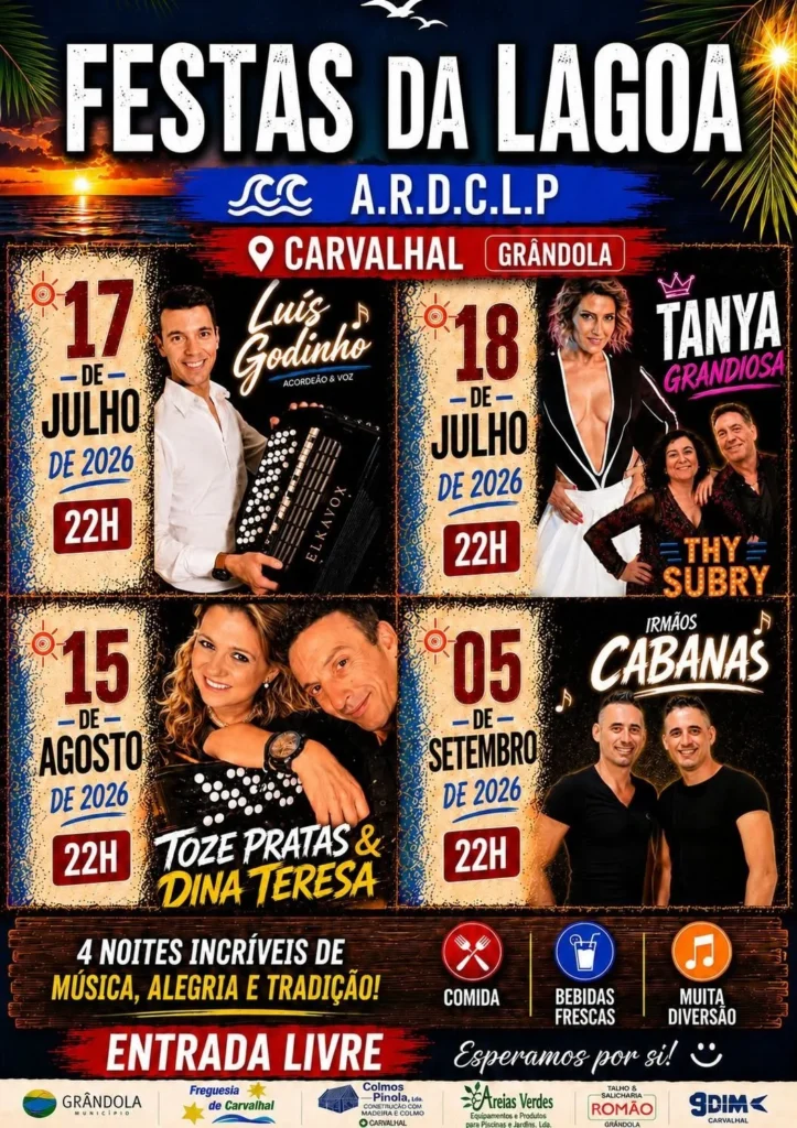 Festas de Carvalhal, Grândola (Lagoa) 2026