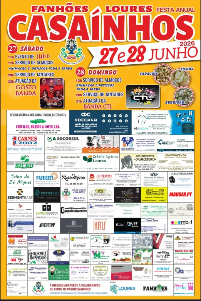 Festas de Casaínhos 2026