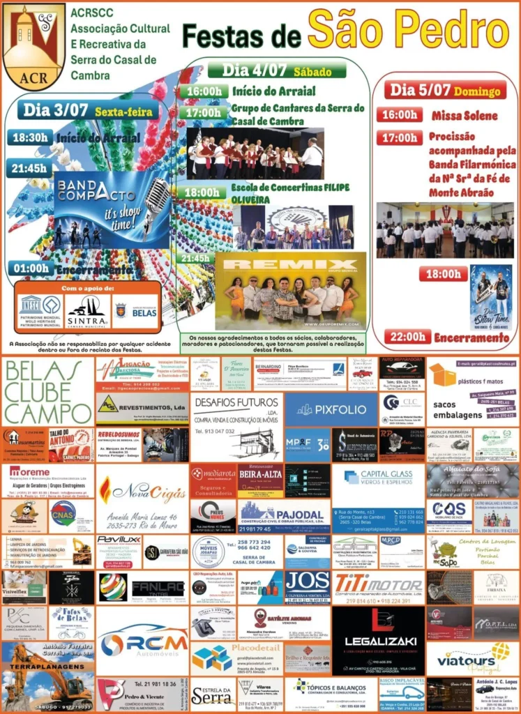 Festas de Casal de Cambra (São Pedro) 2026
