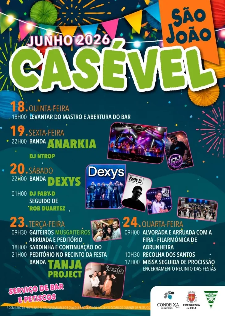 Festas de Casével, Condeixa (São João) 2026