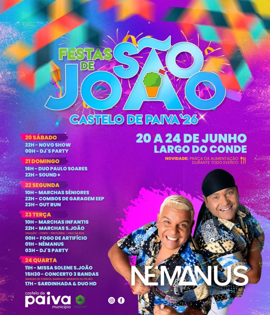 Festas de Castelo de Paiva (São João) 2026