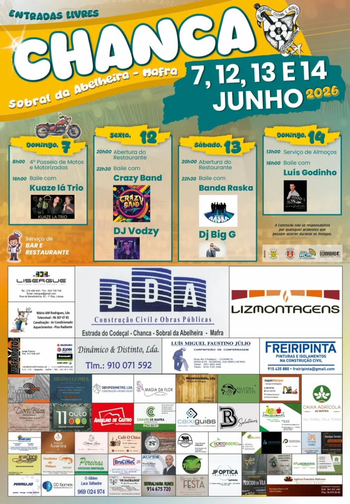 Festas de Chanca, Mafra 2026