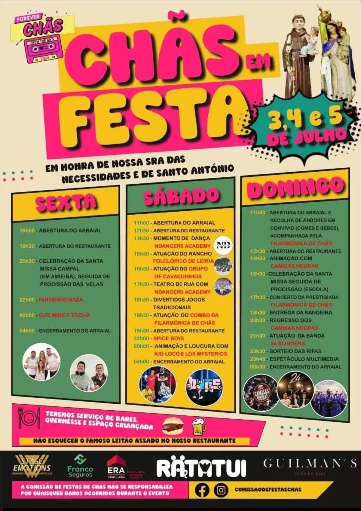 Festas de Chãs (Senhora das Necessidades) 2026