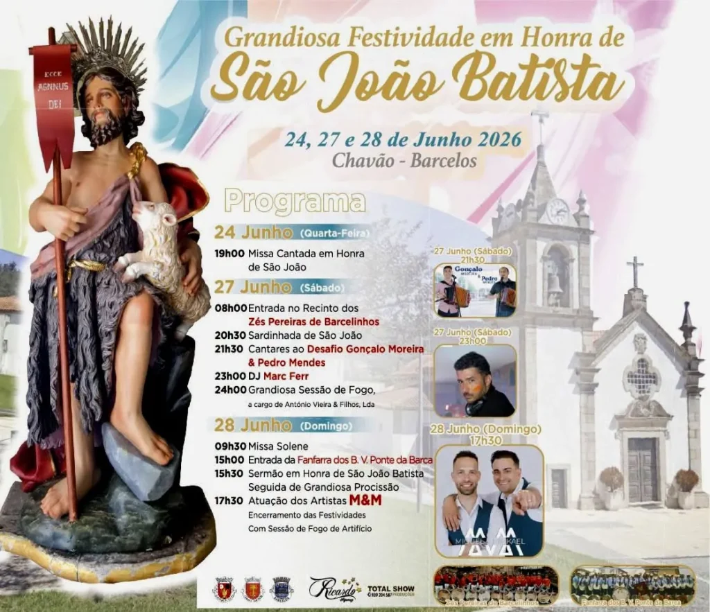 Festas de Chavão, Barcelos (São João) 2026