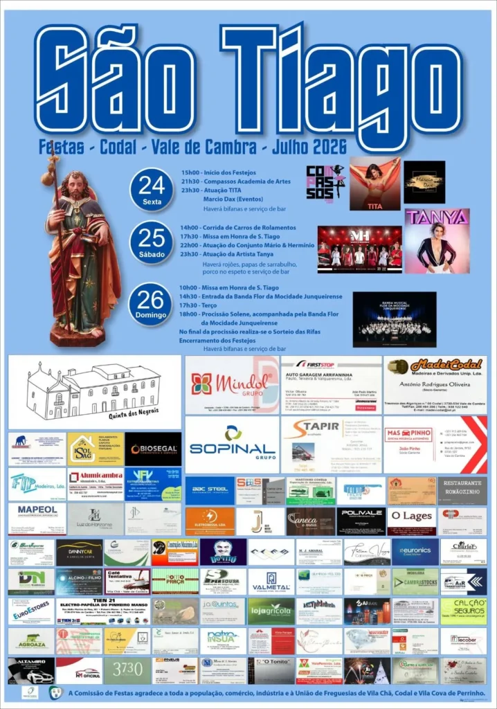 Festas de Codal, Vale de Cambra (São Tiago) 2026