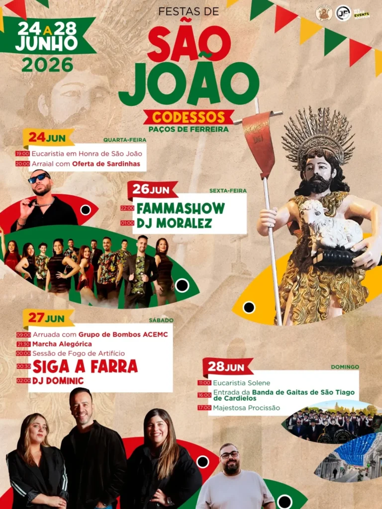 Festas de Codessos, Paços de Ferreira (São João) 2026