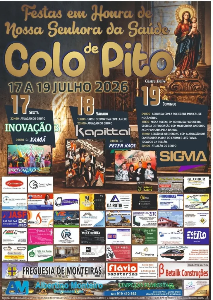 Festas de Colo de Pito (Senhora da Saúde) 2026