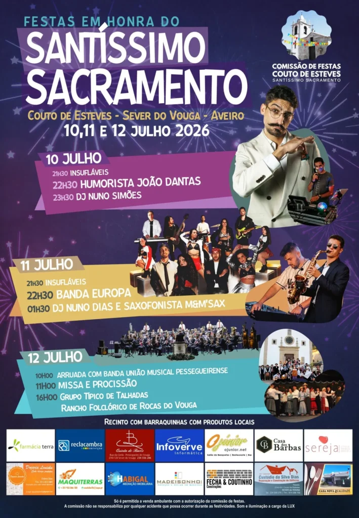 Festas de Couto de Esteves (Santissimo Sacramento) 2026