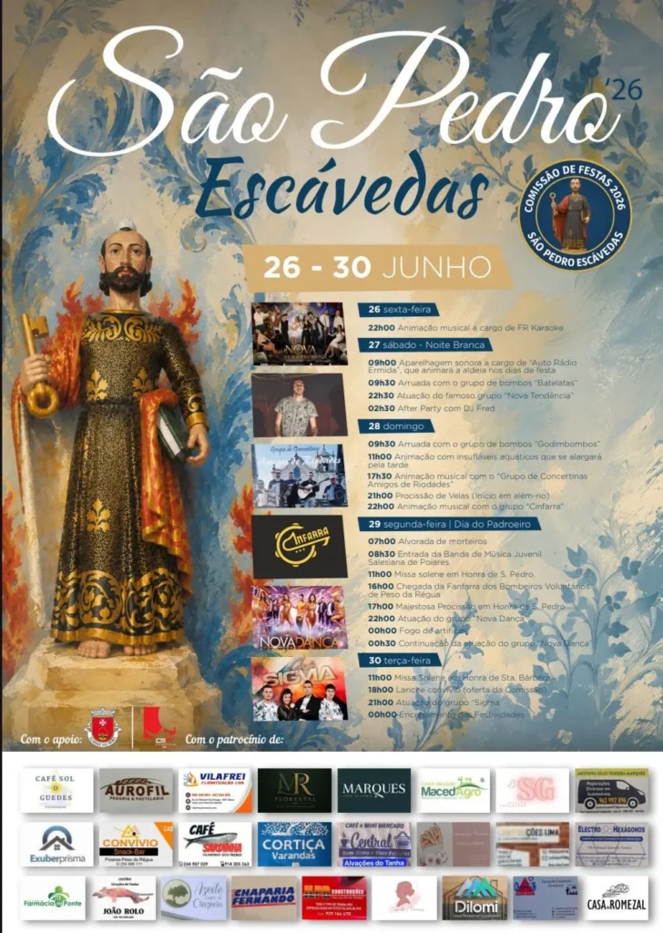 Festas de Escávedas (São Pedro) 2026