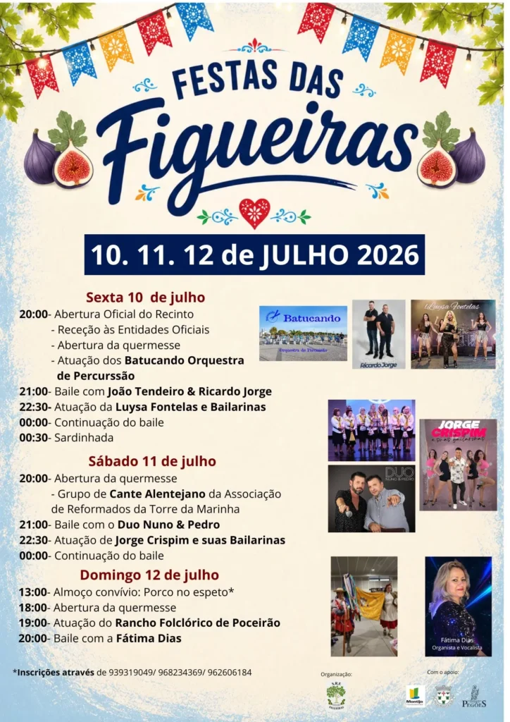 Festas das Figueiras 2026 no Montijo