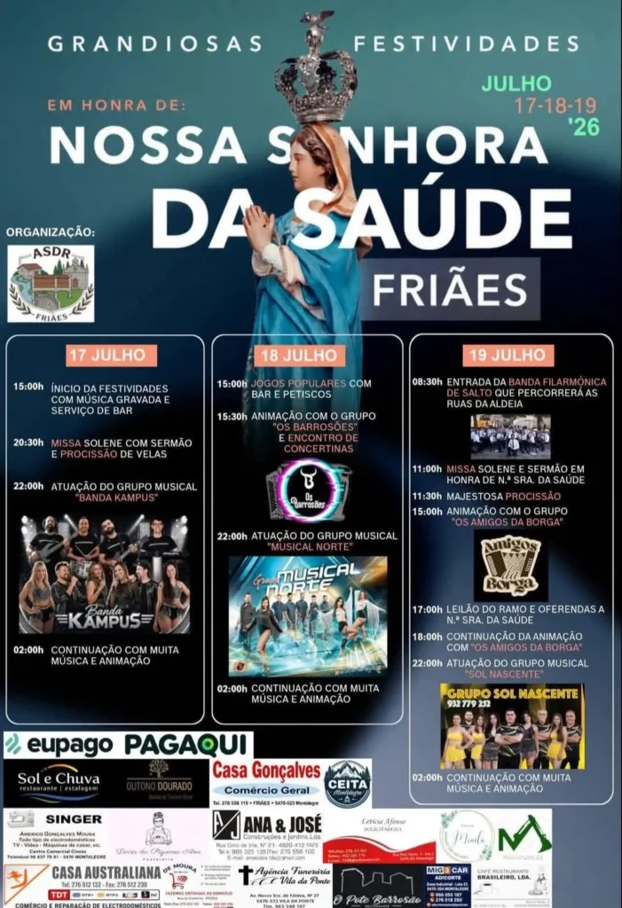 Festas de Friães (Senhora da Saúde) 2026