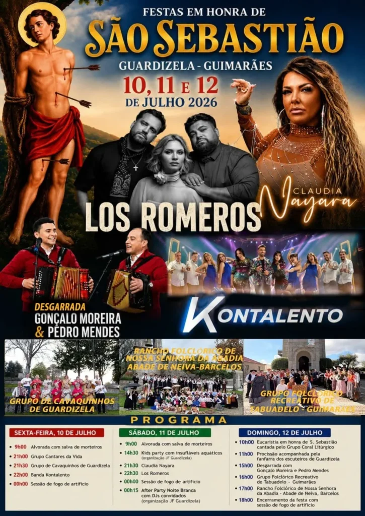 Festas de Guardizela, Guimarães (São Sebastião) 2026