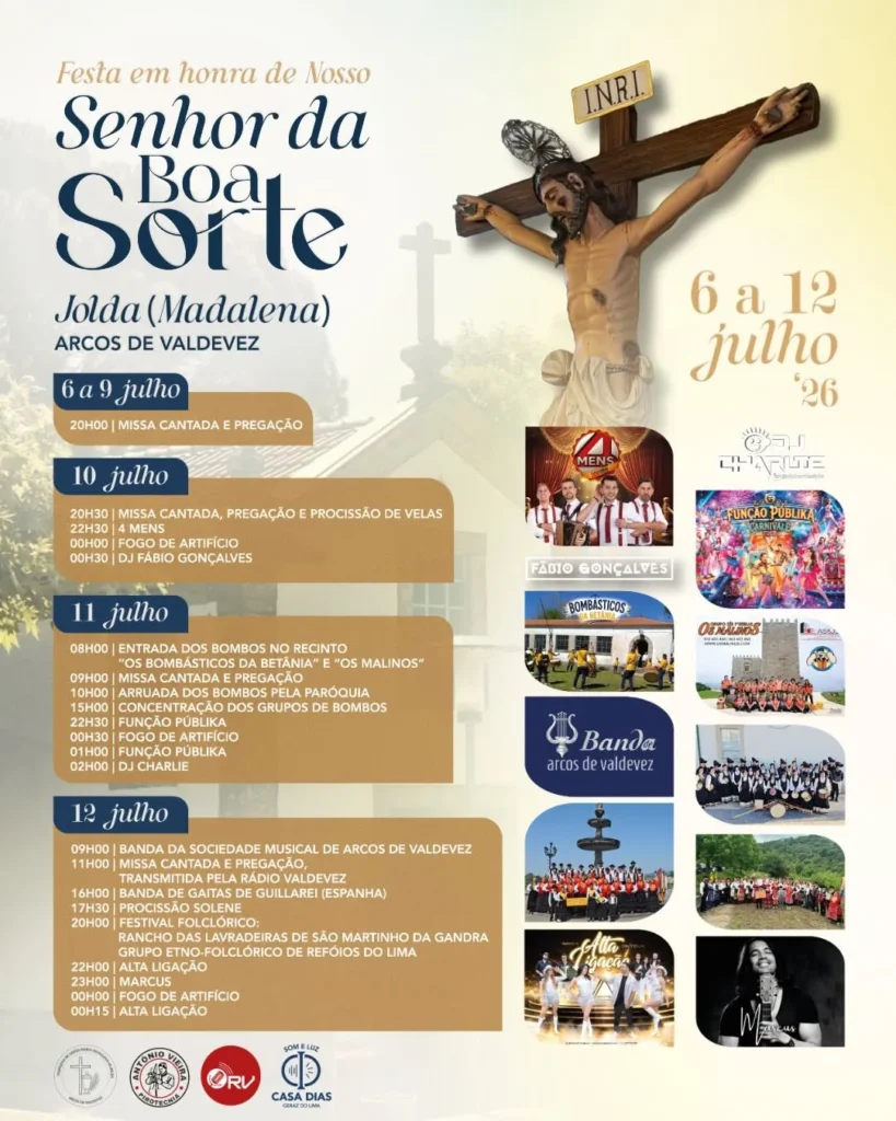 Festas de Jolda, Arcos de Valdevez 2026