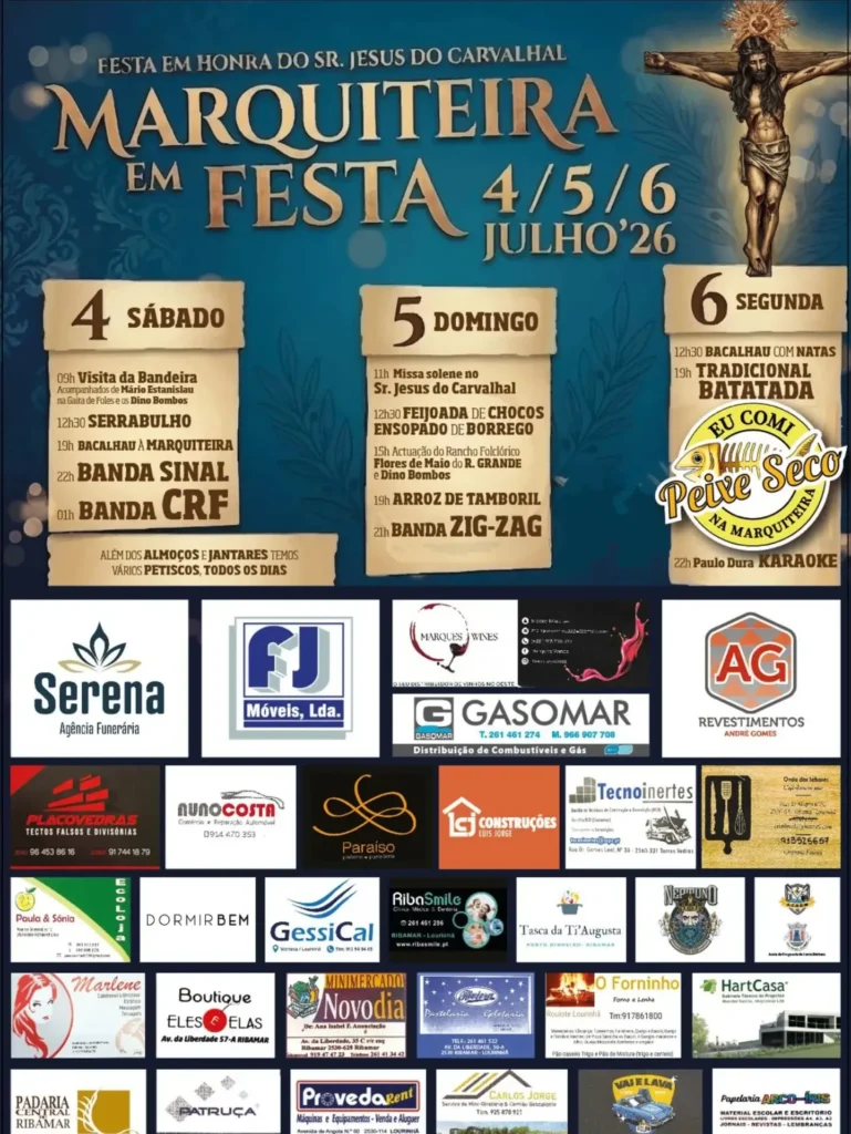 Festas de Marquiteira (Senhor Jesus) 2026