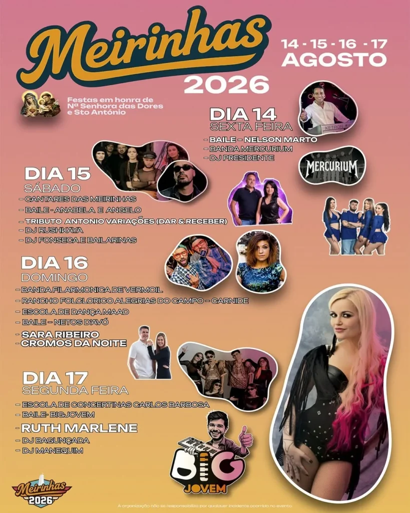 Festas das Meirinhas (Senhora das Dores) 2026