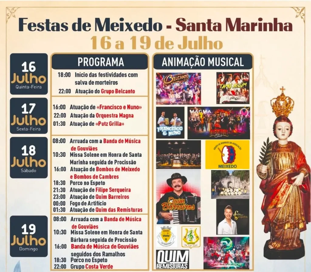 Festas de Meixedo (Santa Marinha) 2026