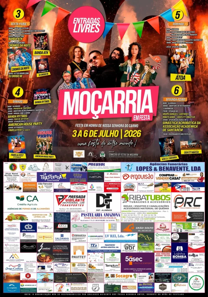 Festas de Moçarria (Senhora do Carmo) 2026