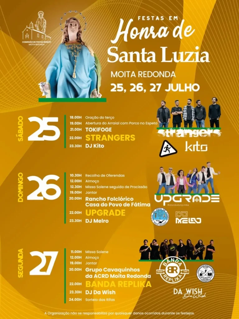 Festas da Moita Redonda (Santa Luzia) 2026