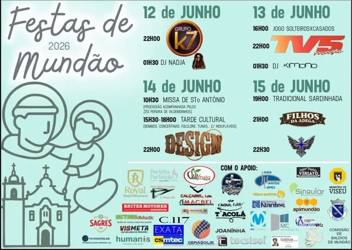 Festas de Mundão (Santo António) 2026