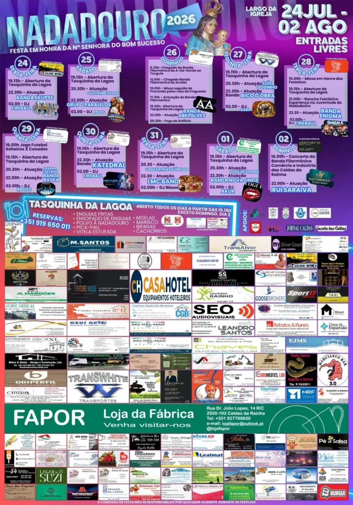 Festas do Nadadouro (Senhora do Bom Sucesso) 2026