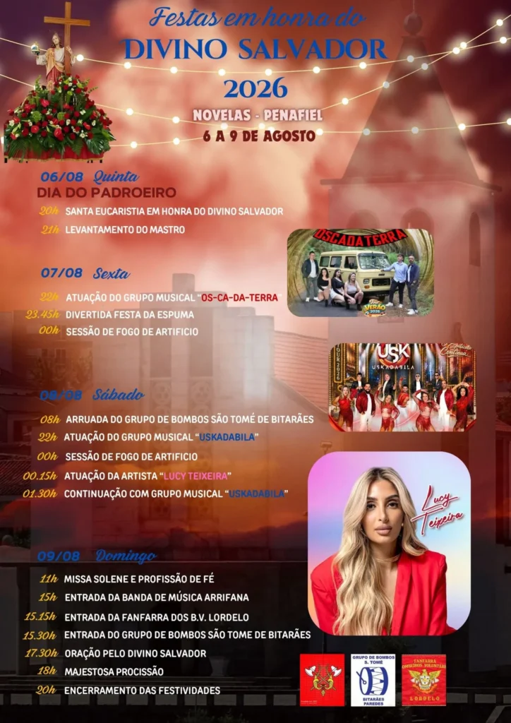Festas de Novelas, Penafiel (Divino Salvador) 2026