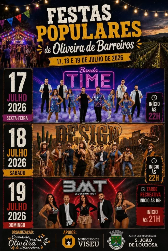 Festas de Oliveira de Barreiros 2026