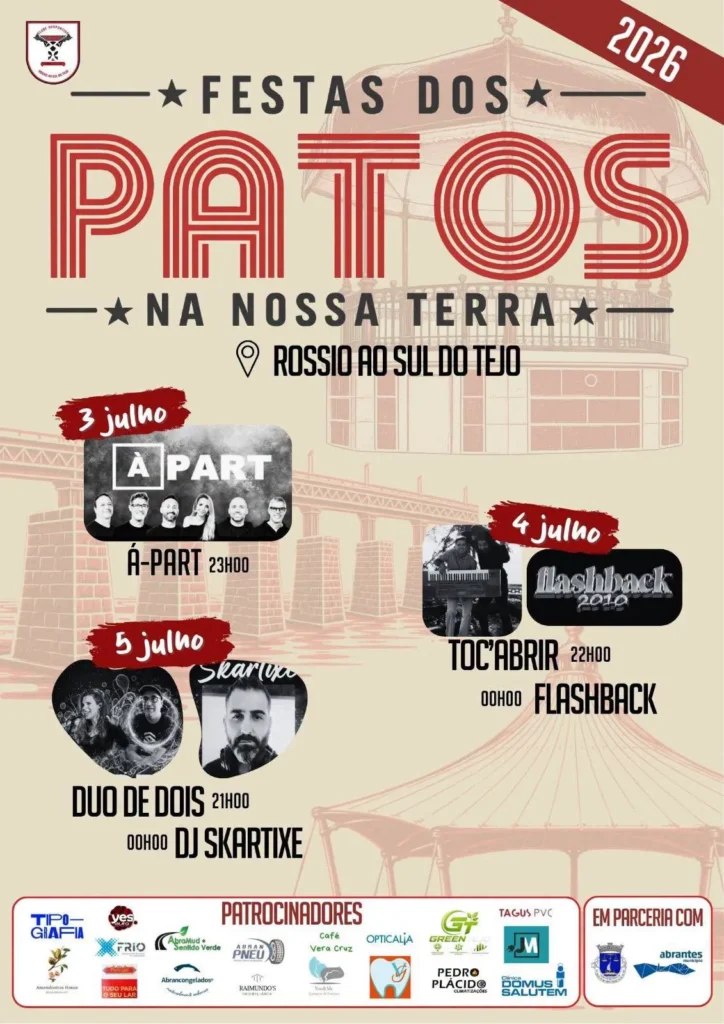 Festas de Rossio Ao Sul do Tejo (Patos) 2026