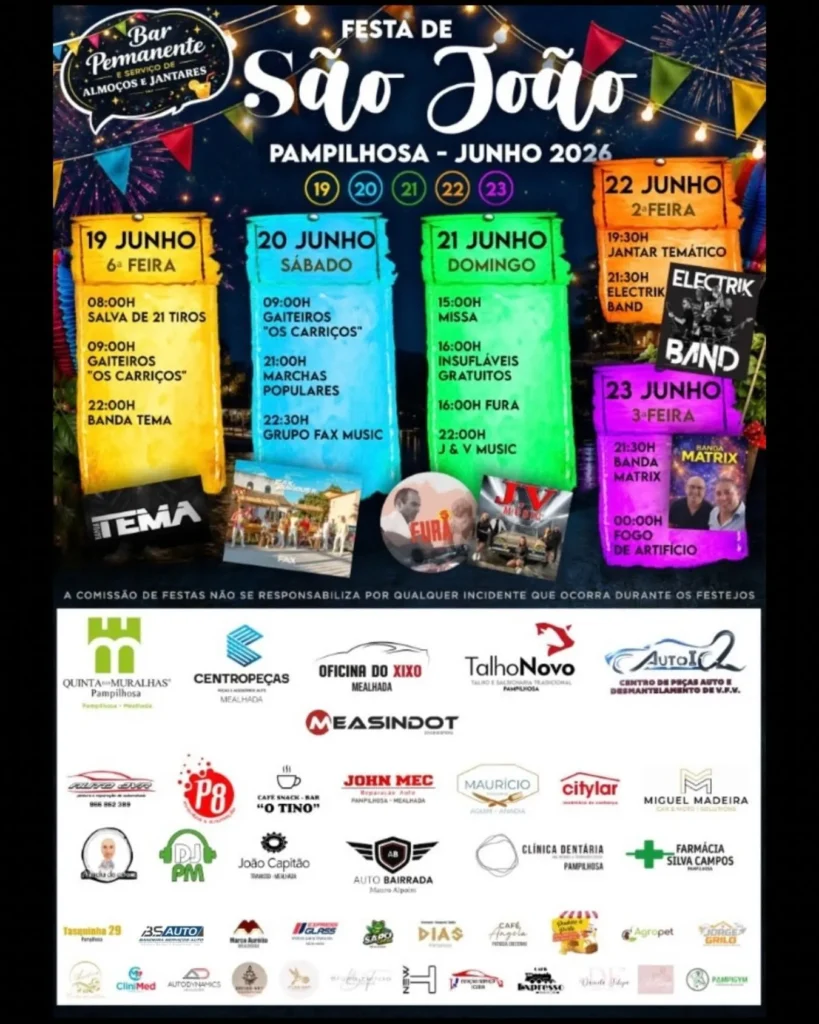 Festas da Pampilhosa, Mealhada (São João) 2026