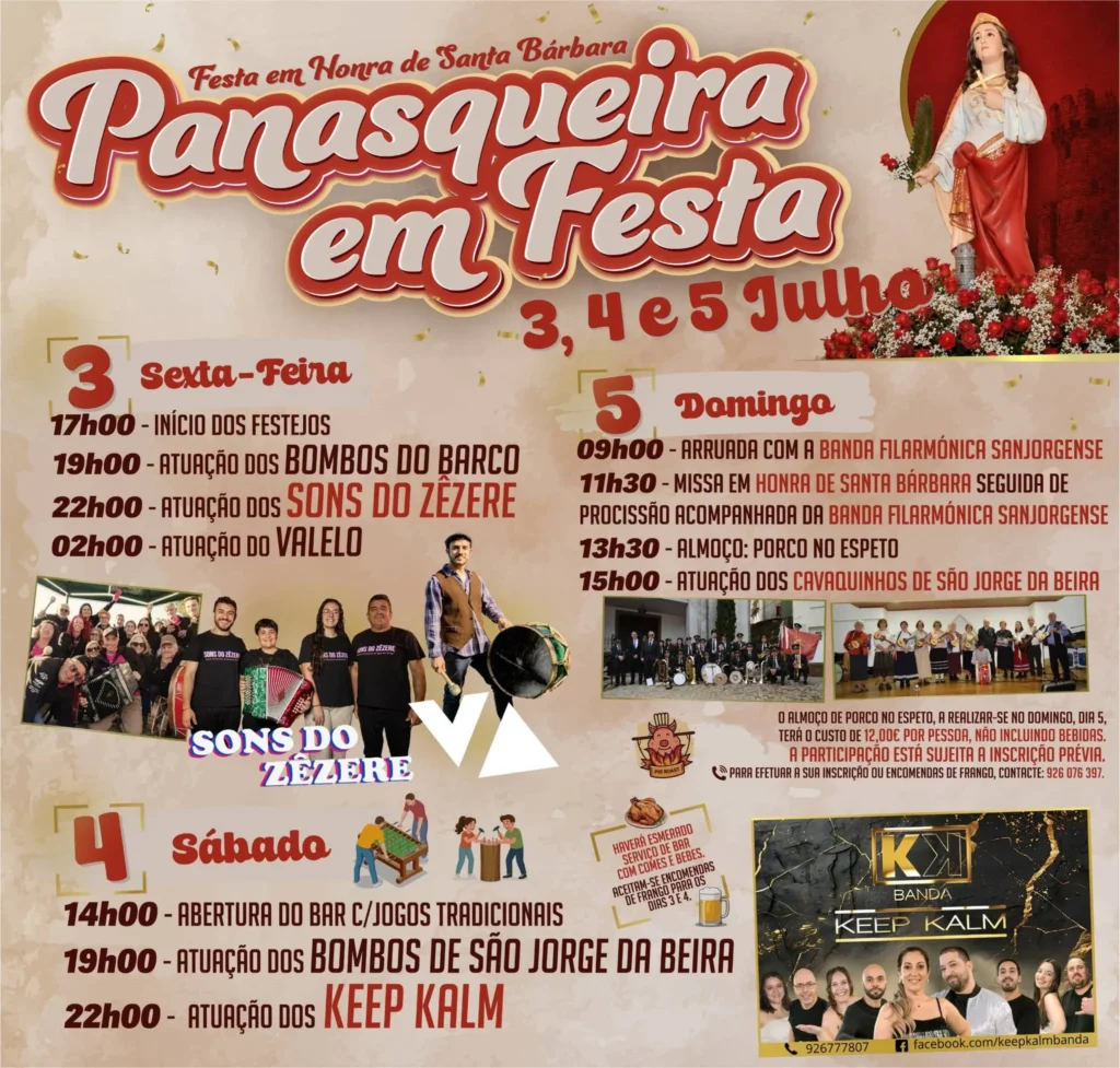 Festas da Panasqueira (Santa Bárbara) 2026