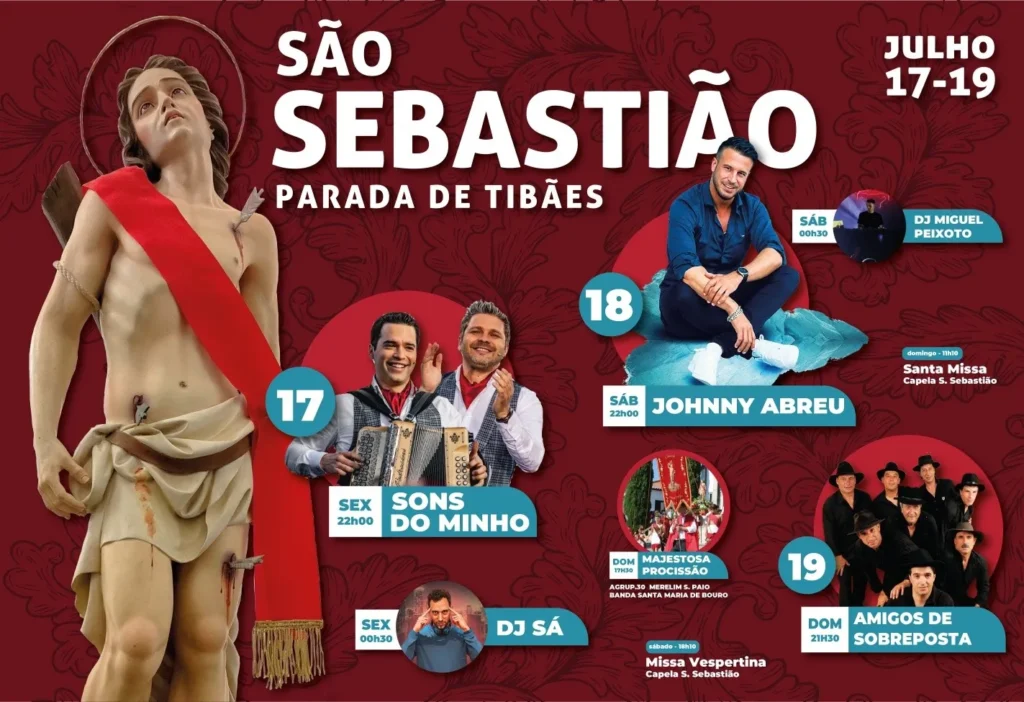 Festas de Parada de Tibães (São Sebastião) 2026