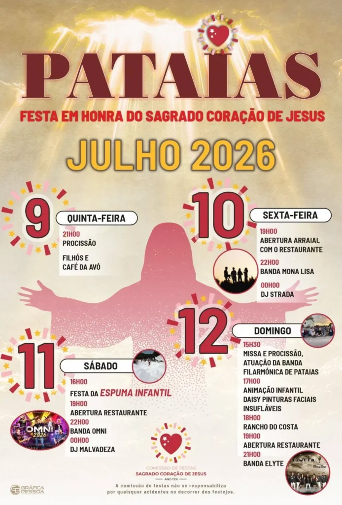 Festas de Pataias (Sagrado Coração de Jesus) 2026