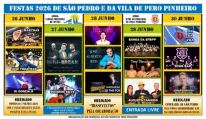 Festas de Pero Pinheiro (São Pedro) 2026