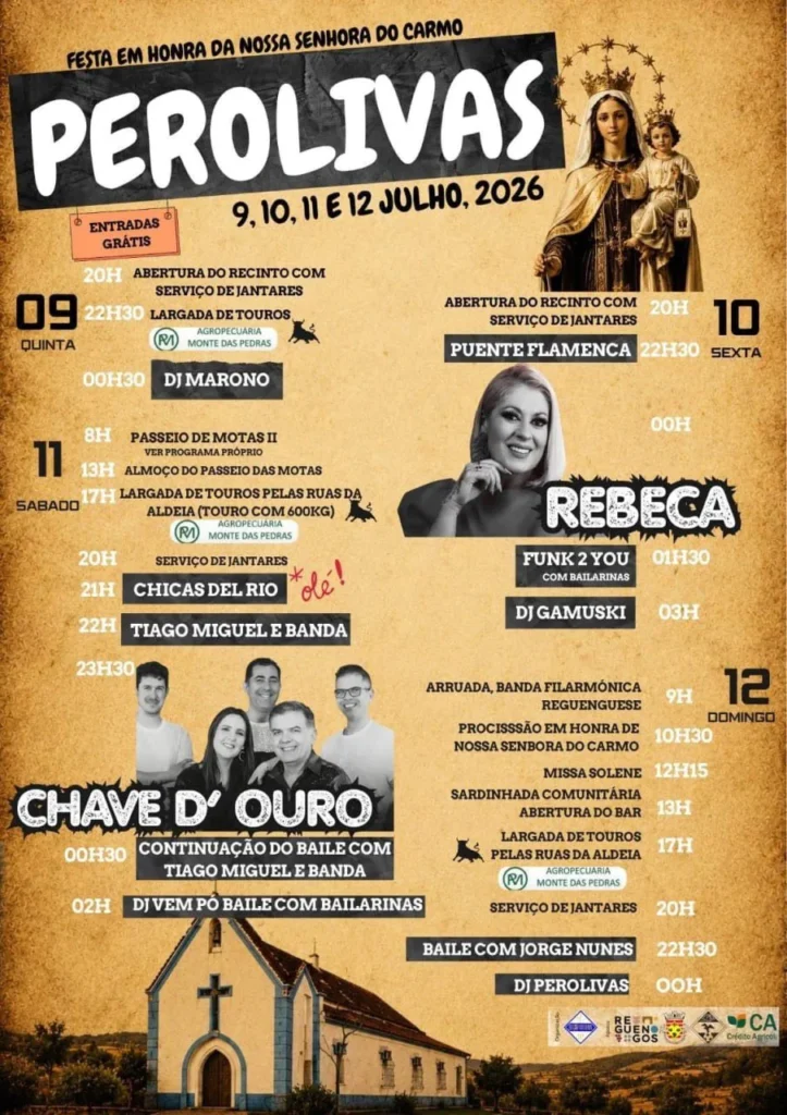 Festas de Perolivas (Senhora do Carmo) 2026