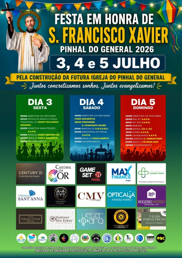 Festas do Pinhal do General (São Francisco Xavier) 2026