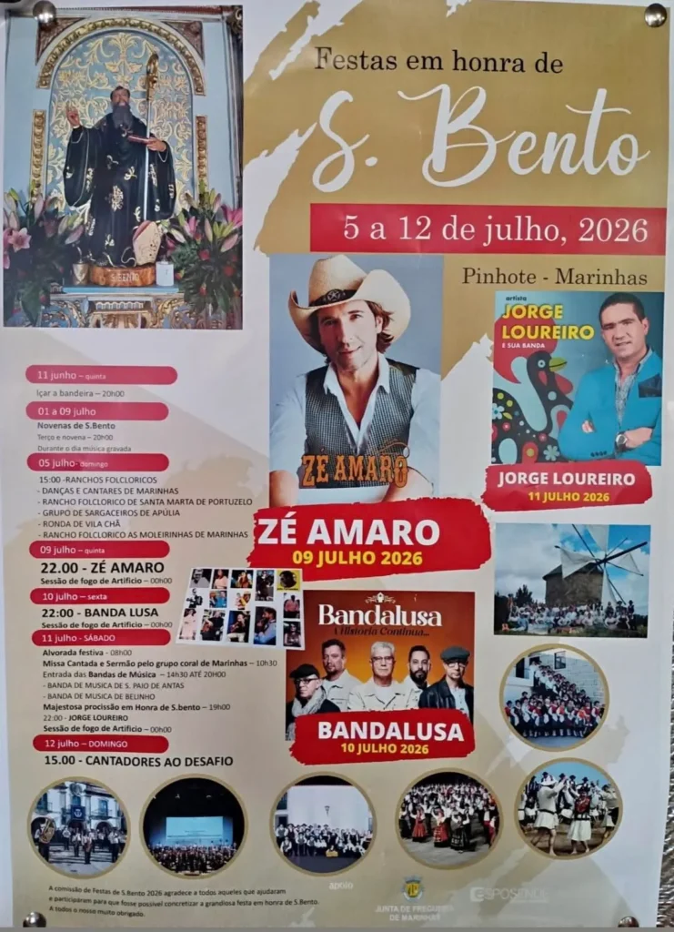 Festas de Pinhote, Marinhas, Esposende (São João) 2026