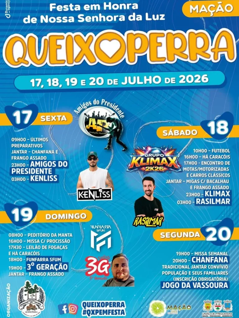 Festas de Queixoperra (Senhora da Luz) 2026