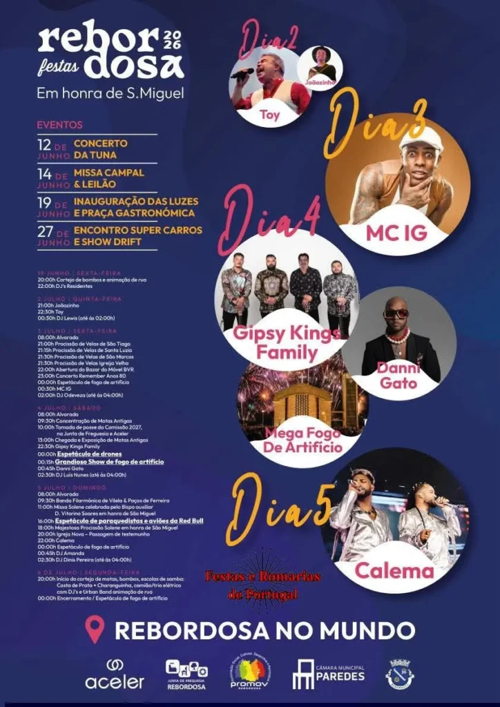 Festas da Rebordosa (São Miguel) 2026