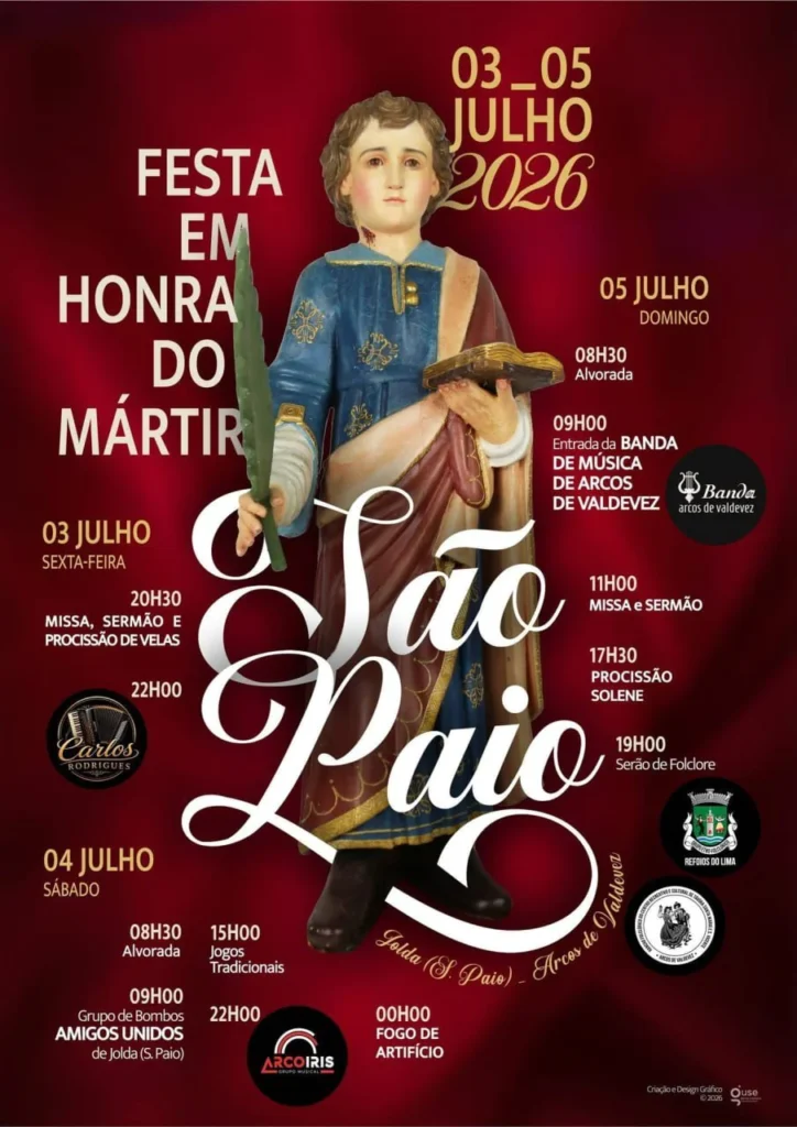 Festas de Jolda, Arcos de Valdevez (São Paio) 2026