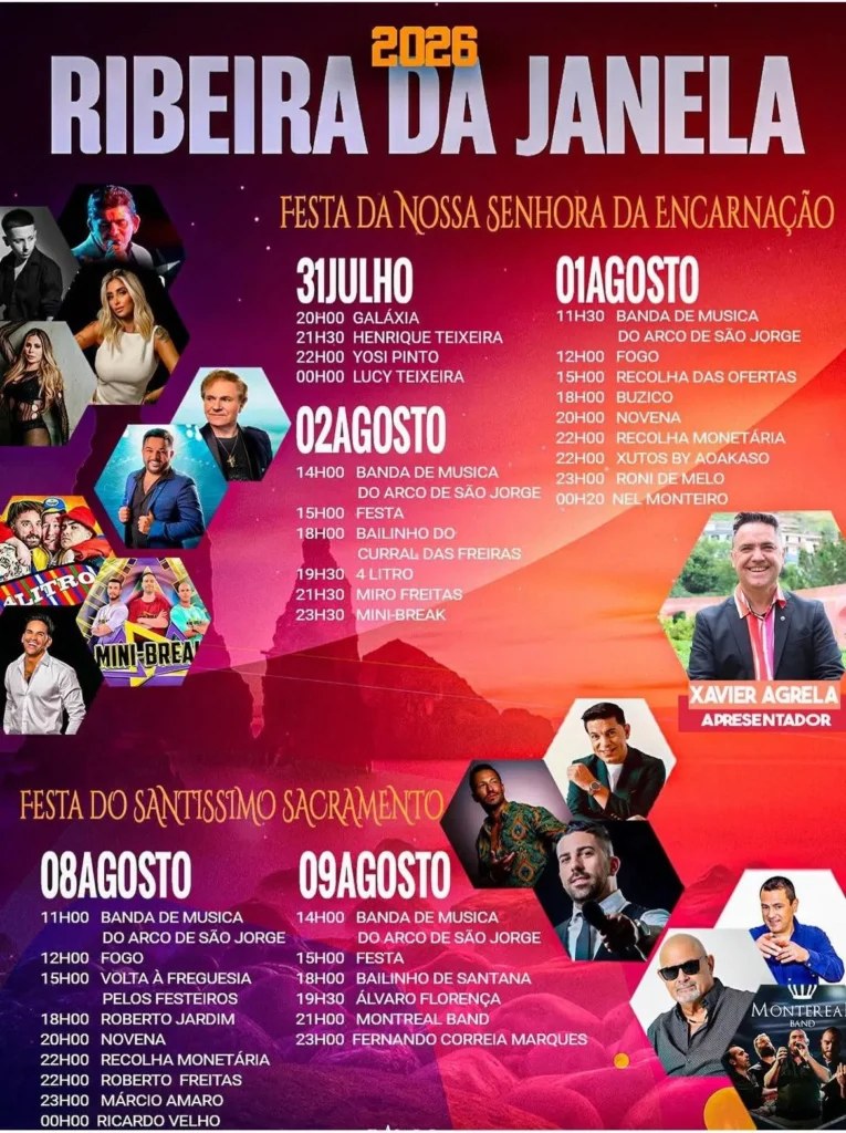Festas da Ribeira da Janela (Senhora da Encarnação) 2026