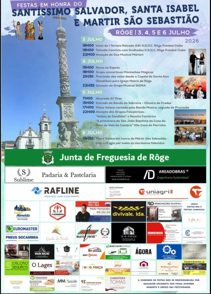 Festas de Rôge (Santíssimo Salvador) 2026