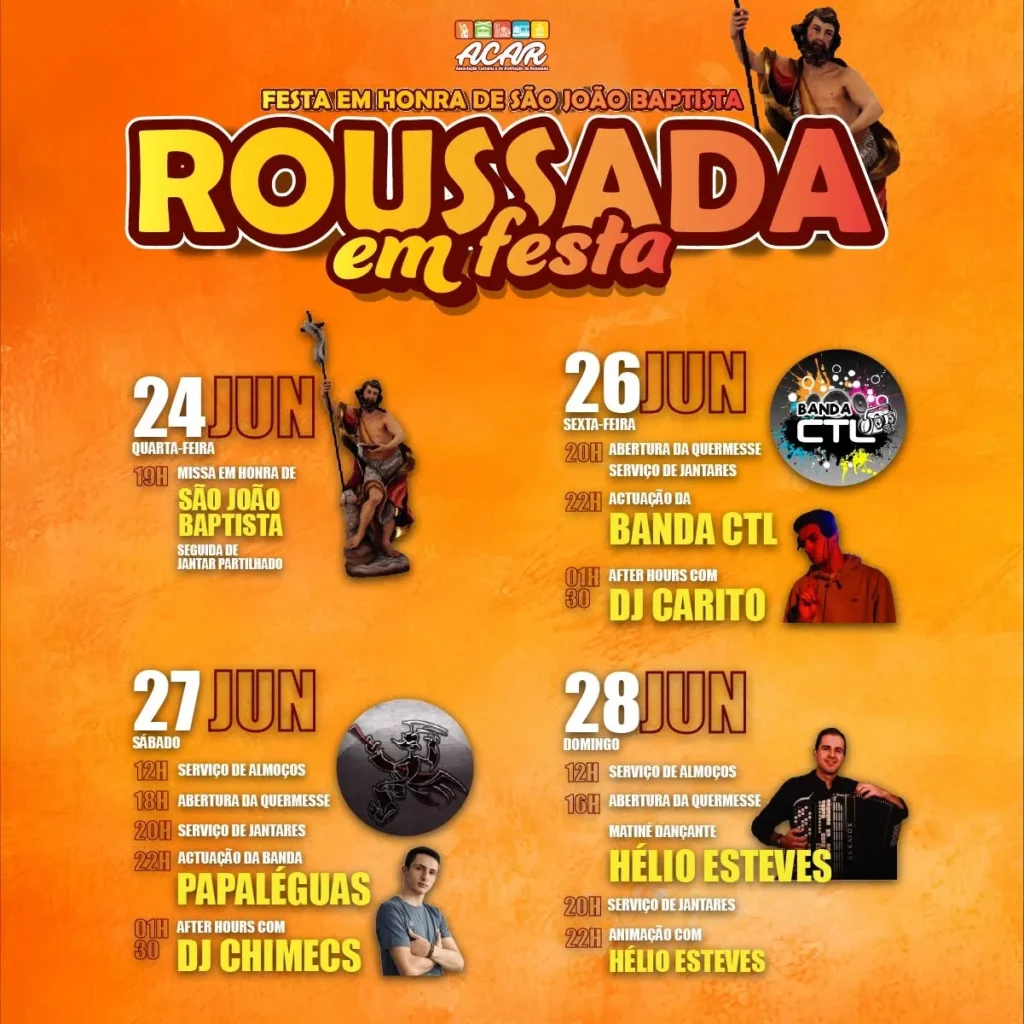 Festas de Roussada (São João) 2026