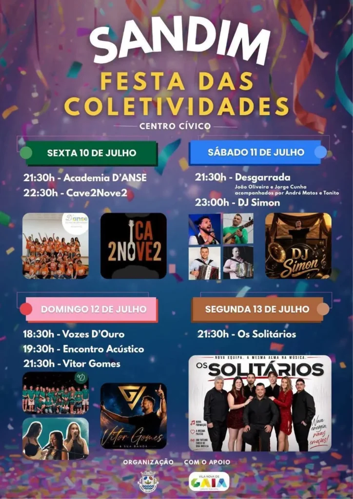 Festas de Sandim (Coletividades) 2026