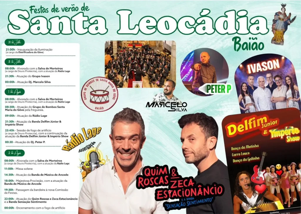Festas de Santa Leocádia, Baião 2026